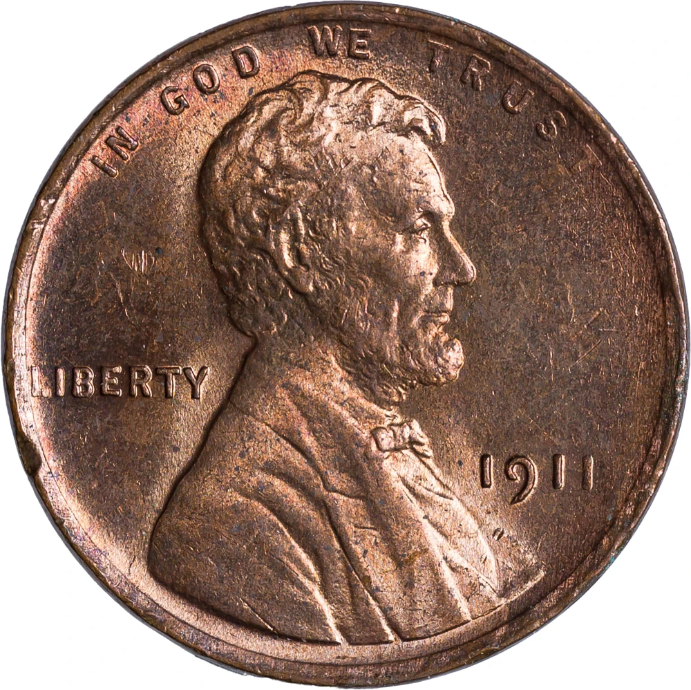 Choice BU-63 Red 1911 Lincoln Cent
