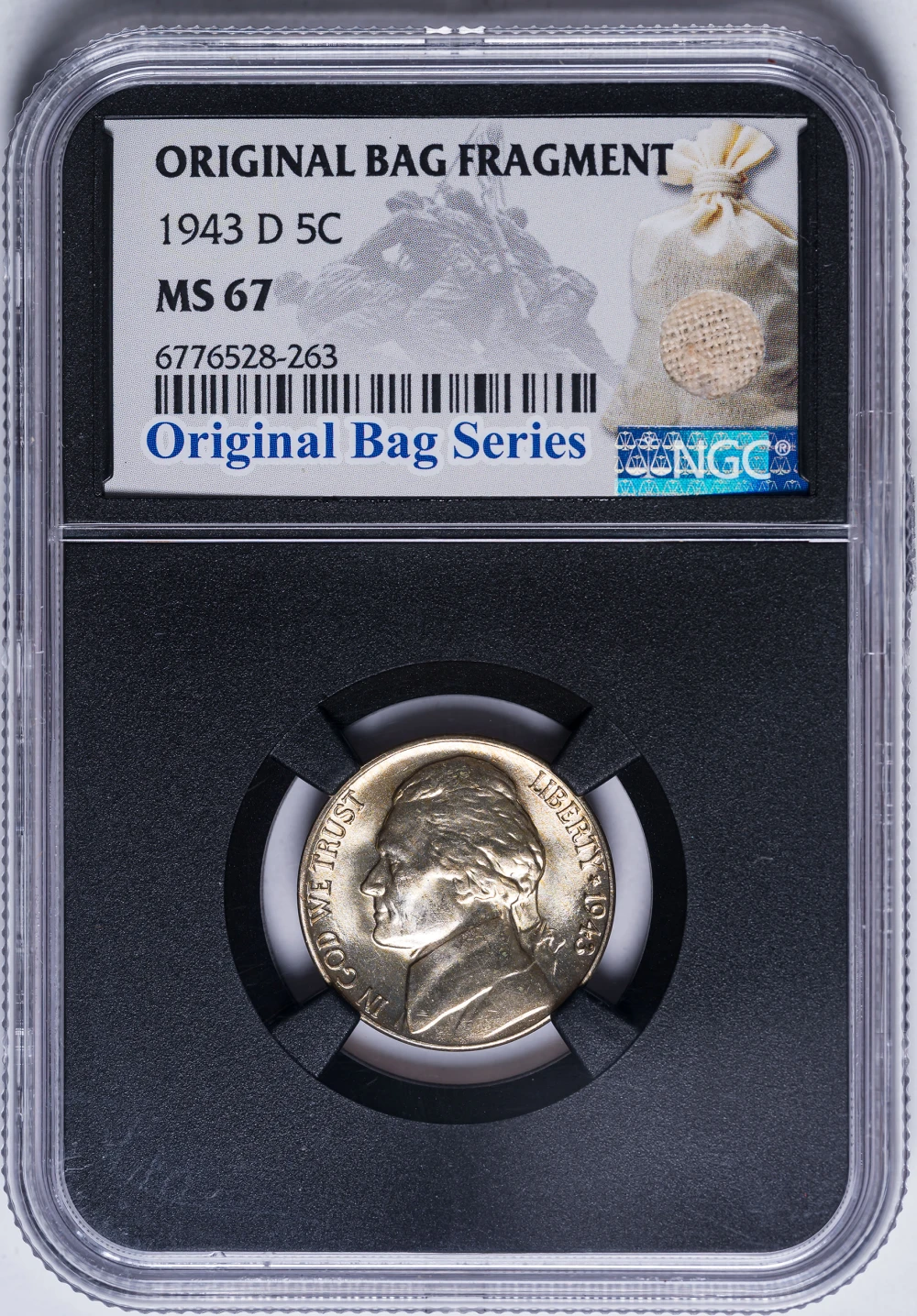 NGC MS-67 1943-D Jefferson Nickel