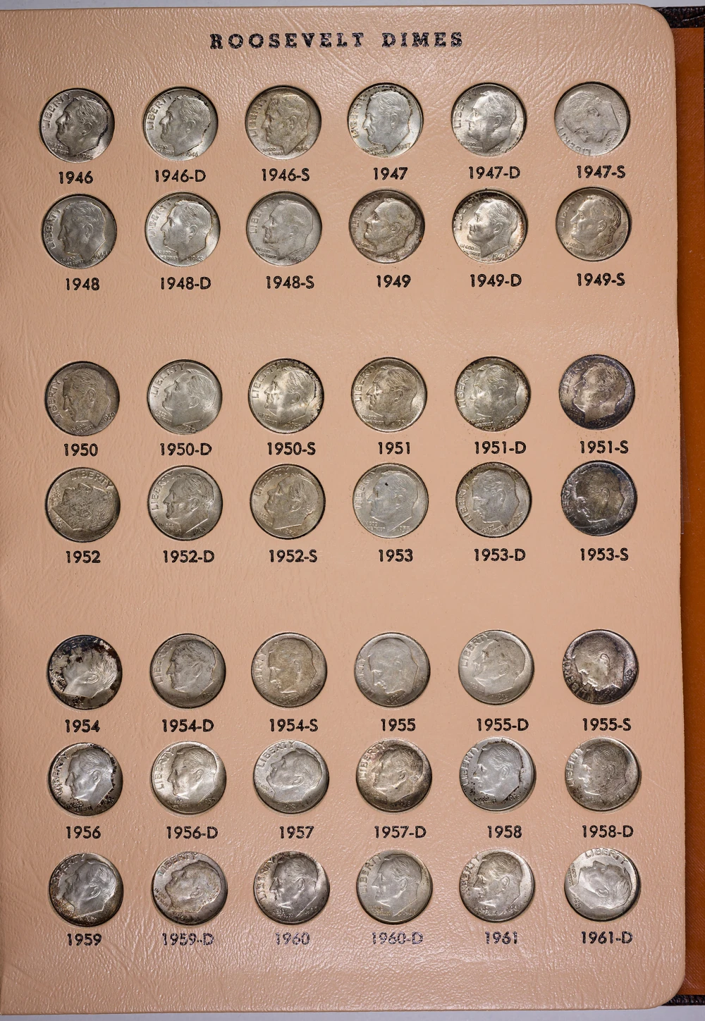 Roosevelt Dime Unc and Proof Set