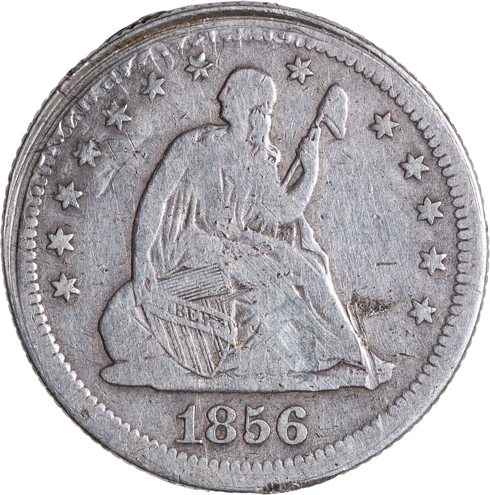 VG+ Details 1856-S Seated Quarter