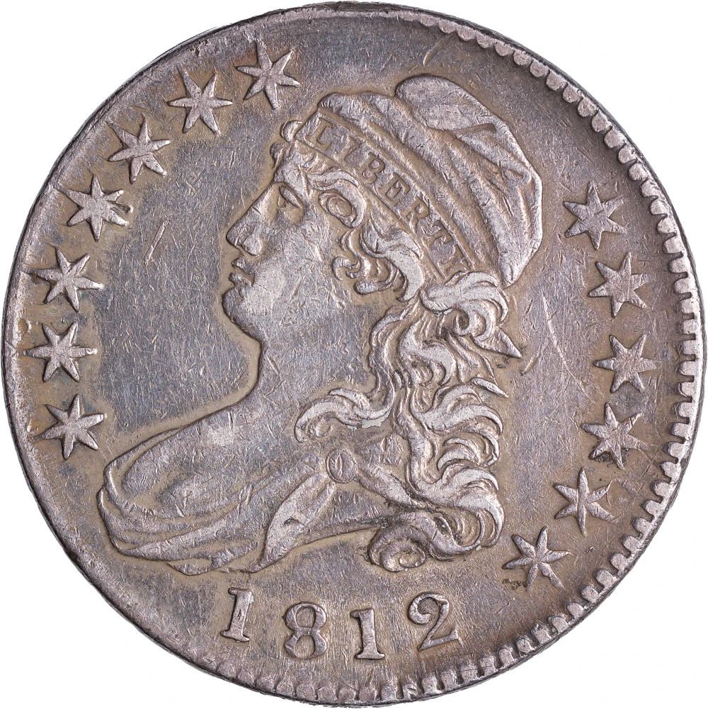 EF-40+ Details 1812 Capped Bust Half Dollar