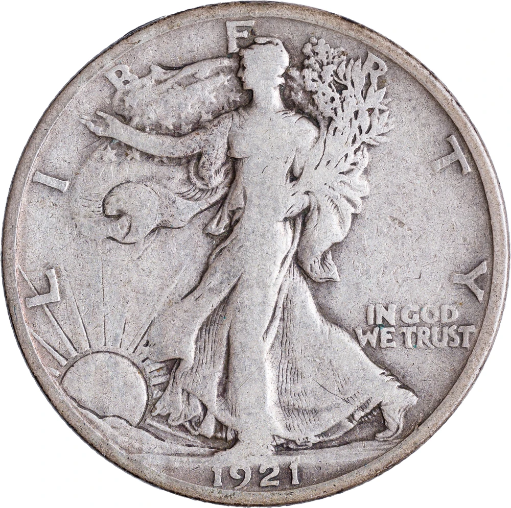 VG-8 or Finer 1921-S Half Dollar