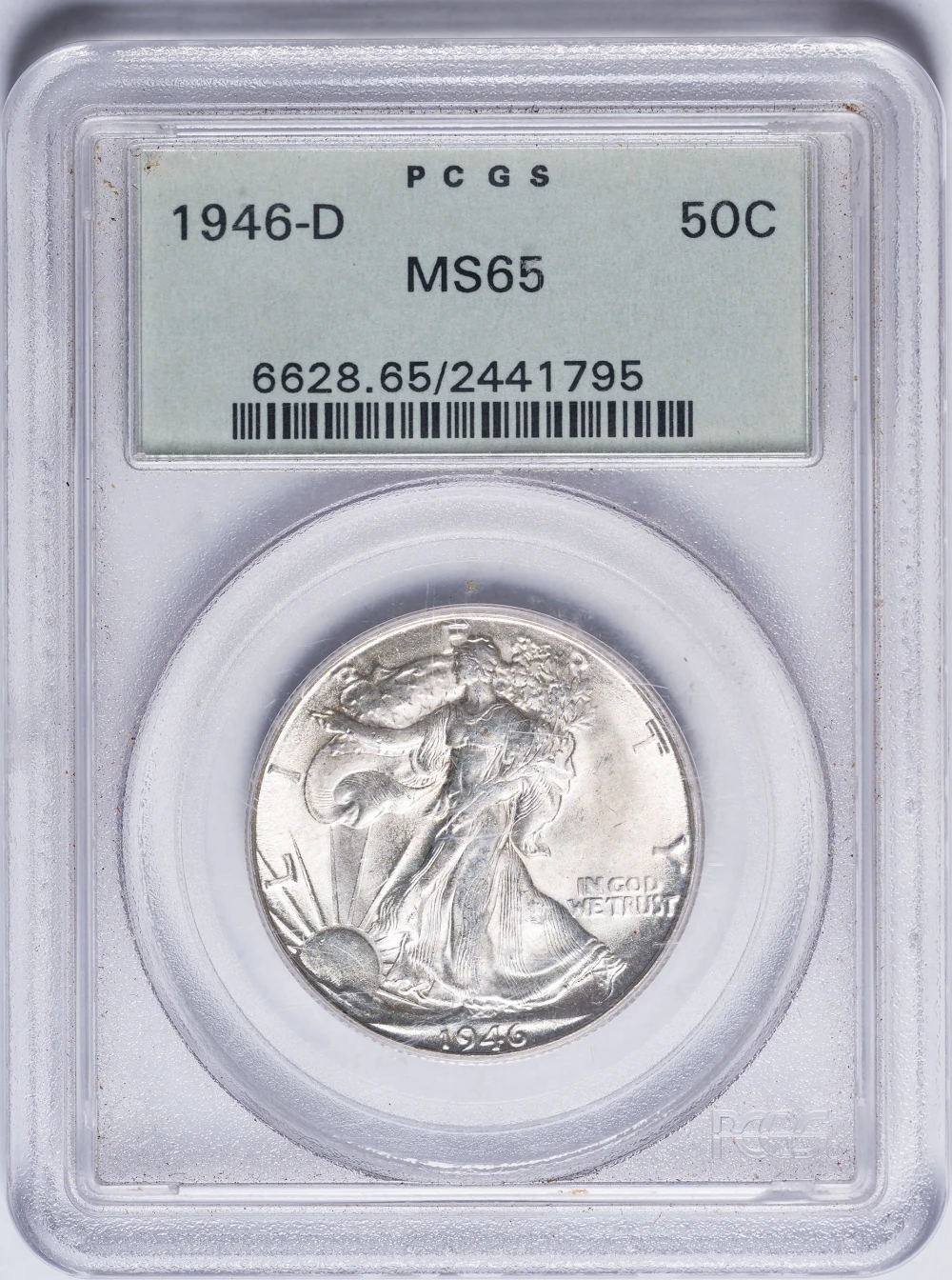 PCGS MS-65 1946-D Half Dollar