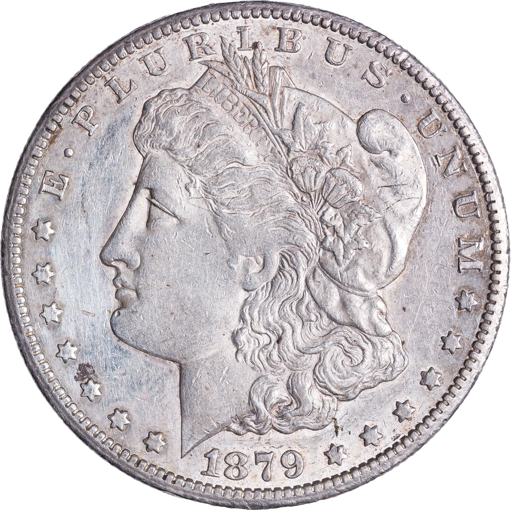 AU-50 Details 1879-CC Morgan Dollar