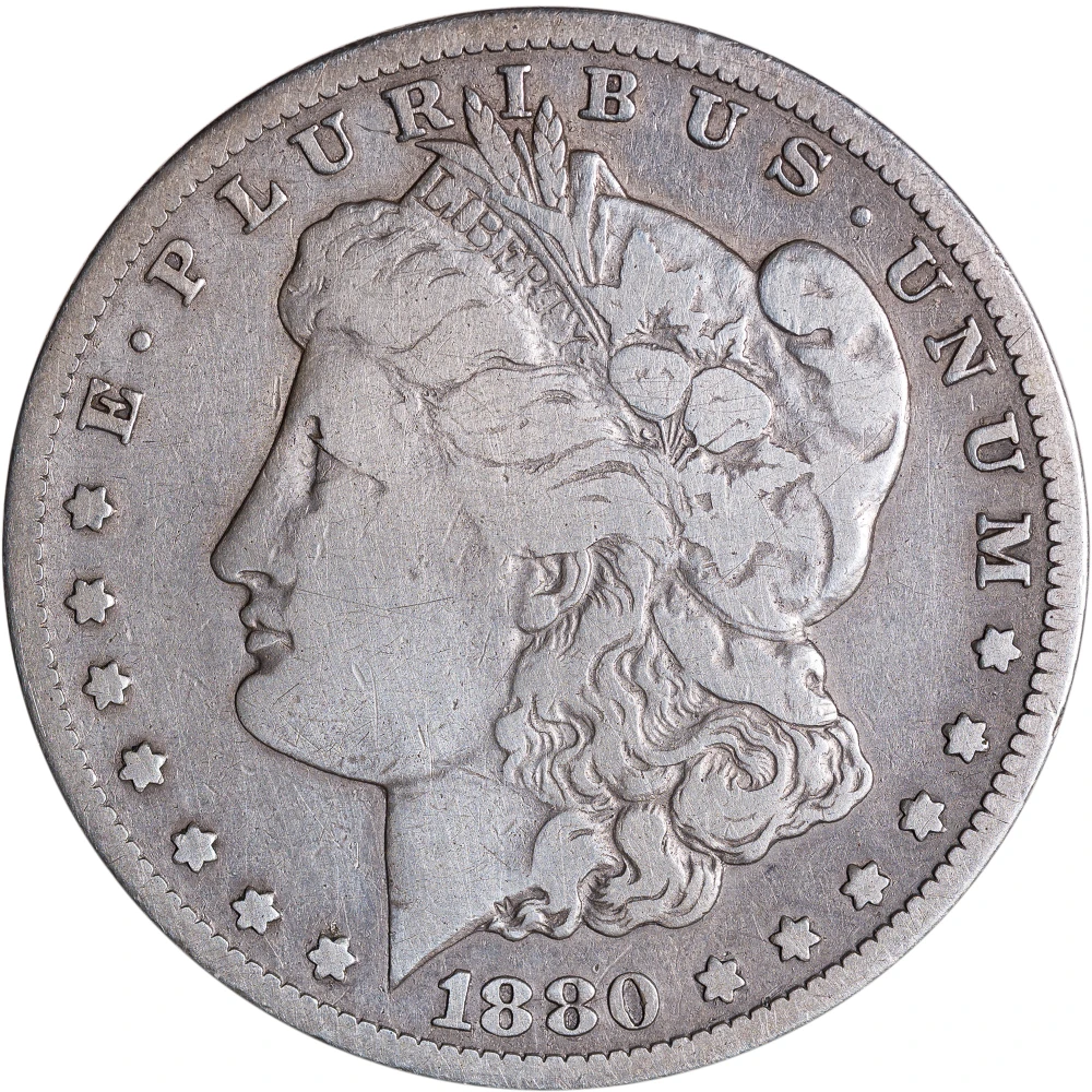 F-12 1880-CC Morgan Dollar