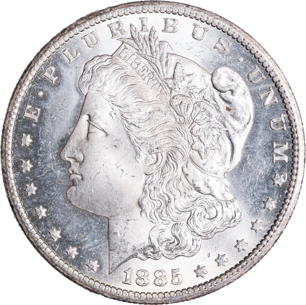 Choice MS-63+ 1885-CC Morgan Dollar