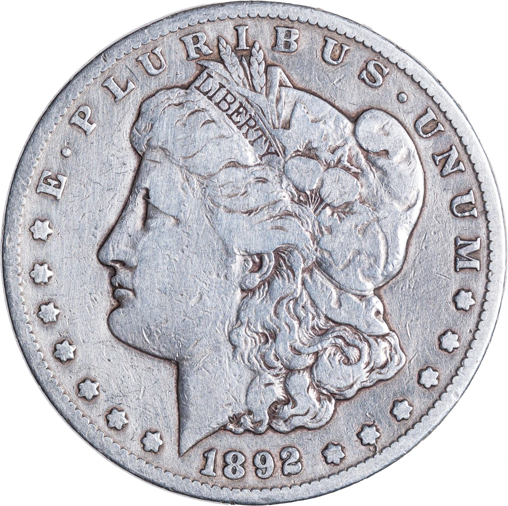 Fine-12 Details 1892-CC Morgan Dollar