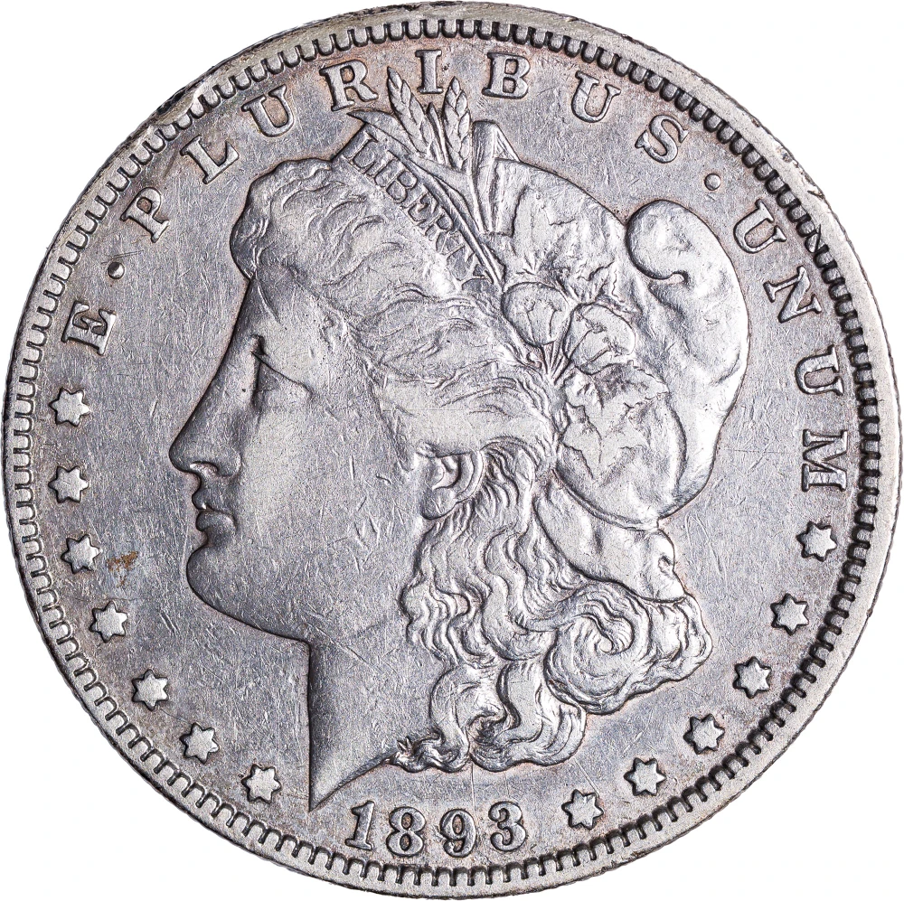 Choice VF to EF 1893-O Morgan Dollar