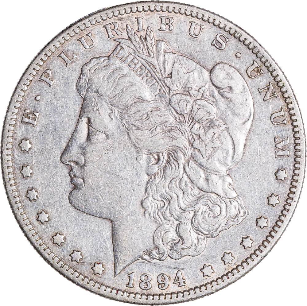 EF-40 1894-S Morgan Dollar