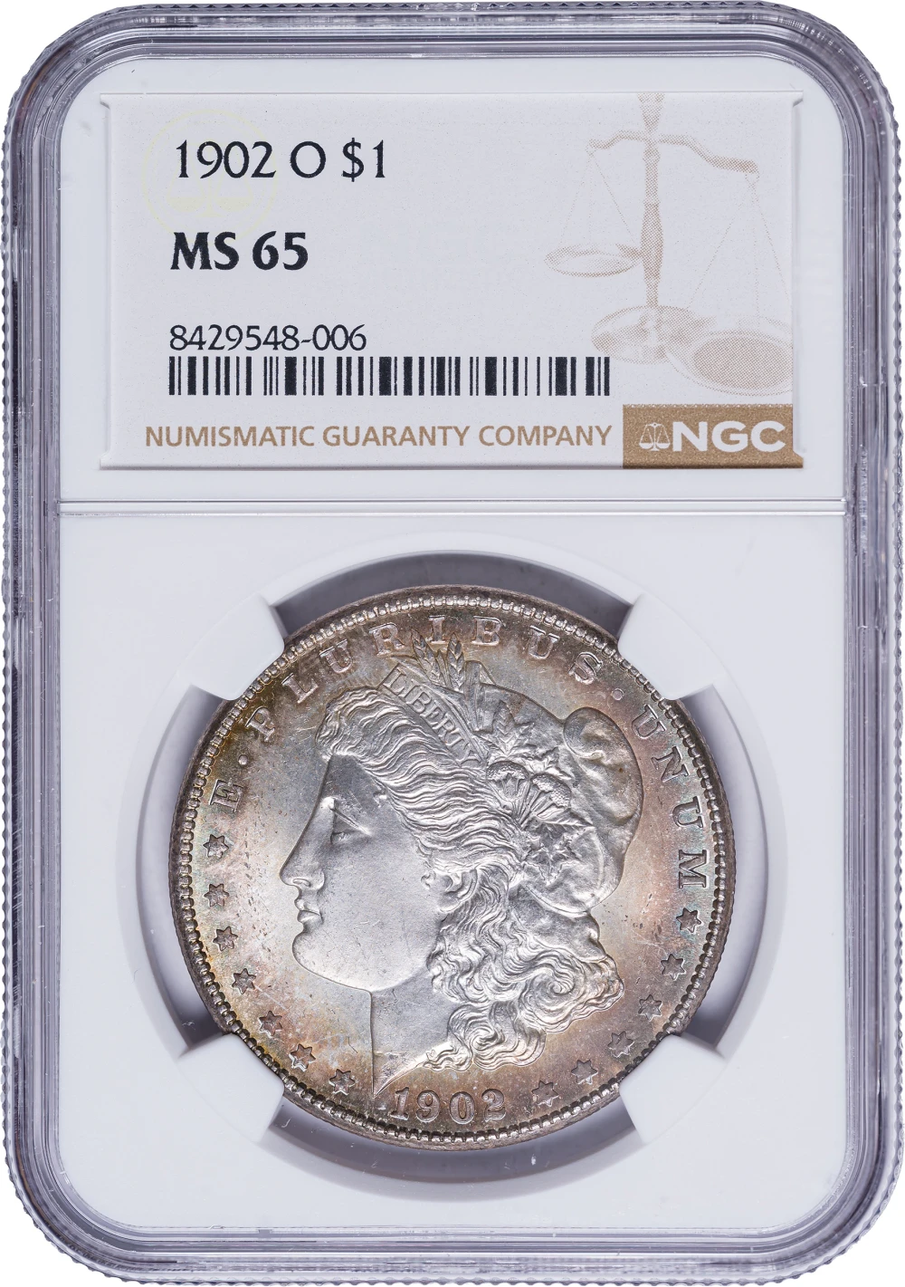 NGC MS-65 Toned 1902-O Morgan Dollar