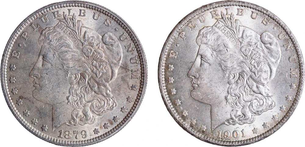 BU Morgan Dollar Pair