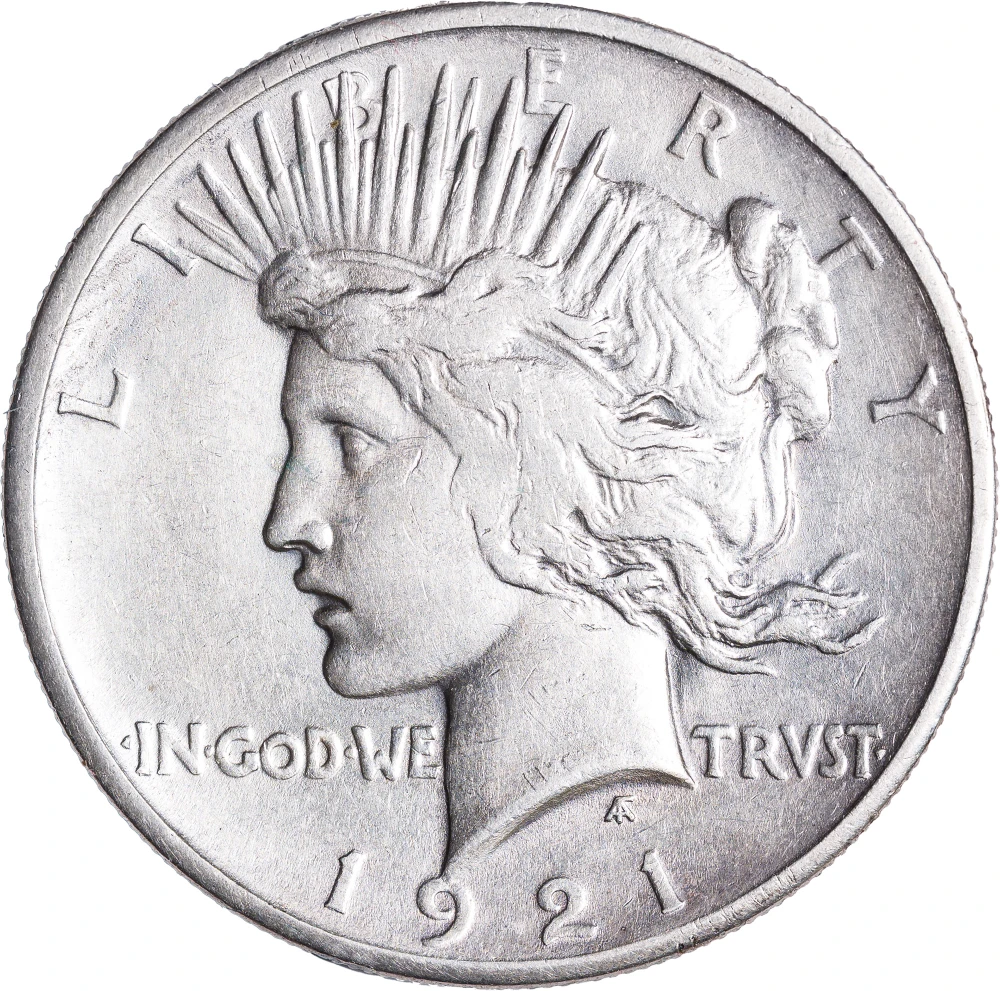 EF/AU-45 1921 Peace Dollar