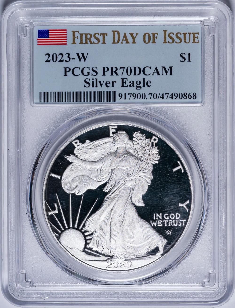PCGS Proof-70 DCAM 2023-W Silver Eagle