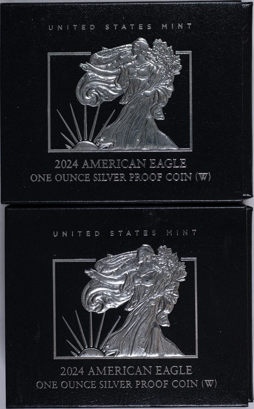 Pair Of Proof 2024 Silver Eagles