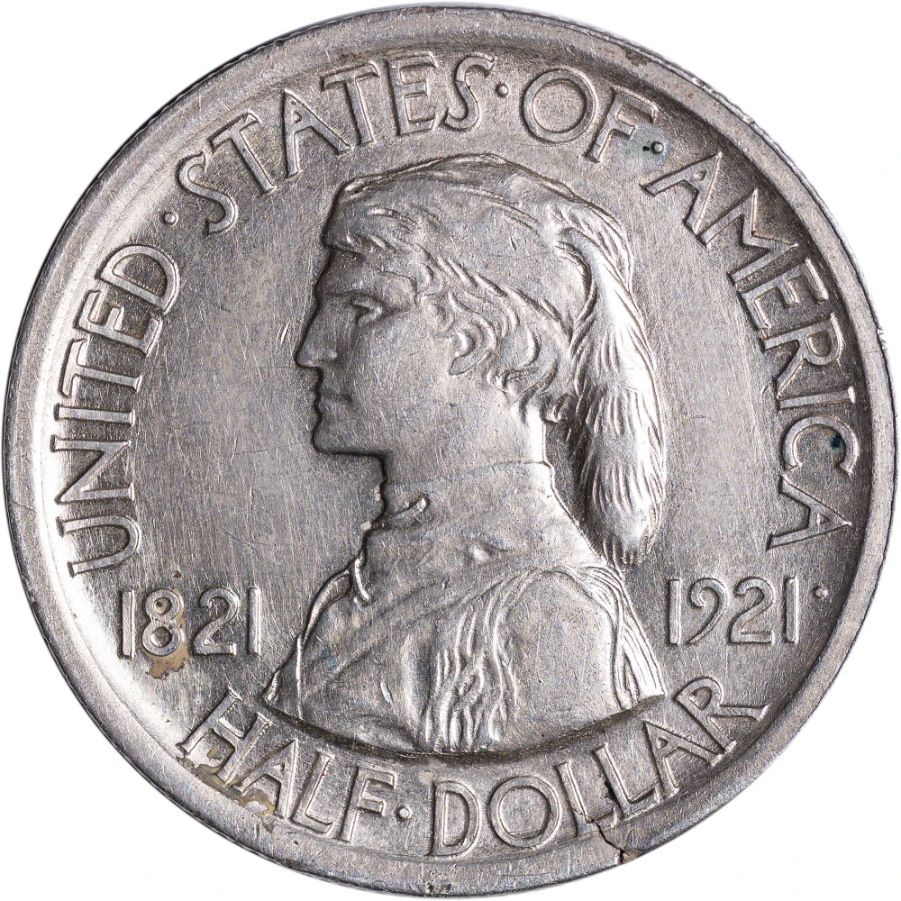 AU-50 1921 Missouri Half Dollar