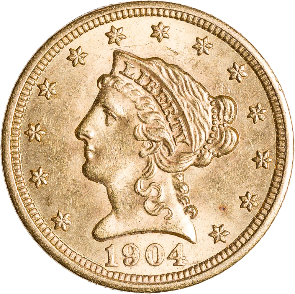 Choice MS-64 1904 $2.50 Gold