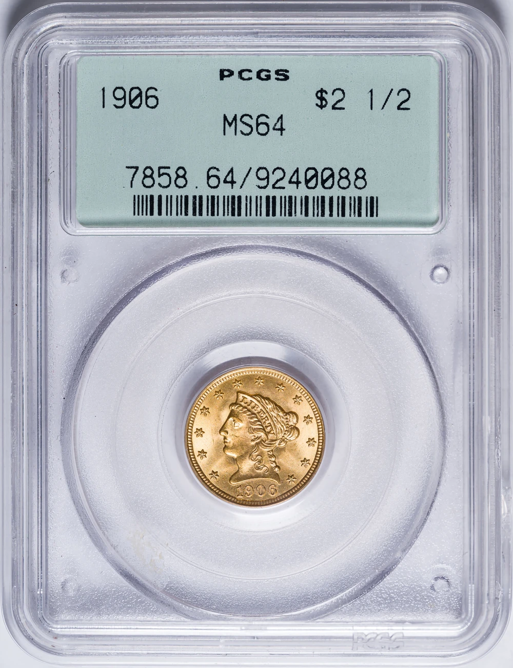 PCGS MS-64 1906 $2.50 Gold