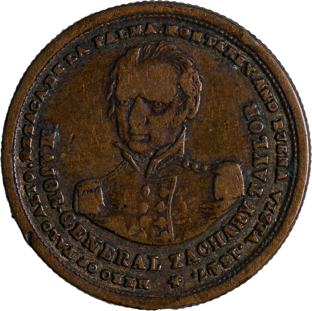 VF 1847 Zachary Taylor Campaign Medallion