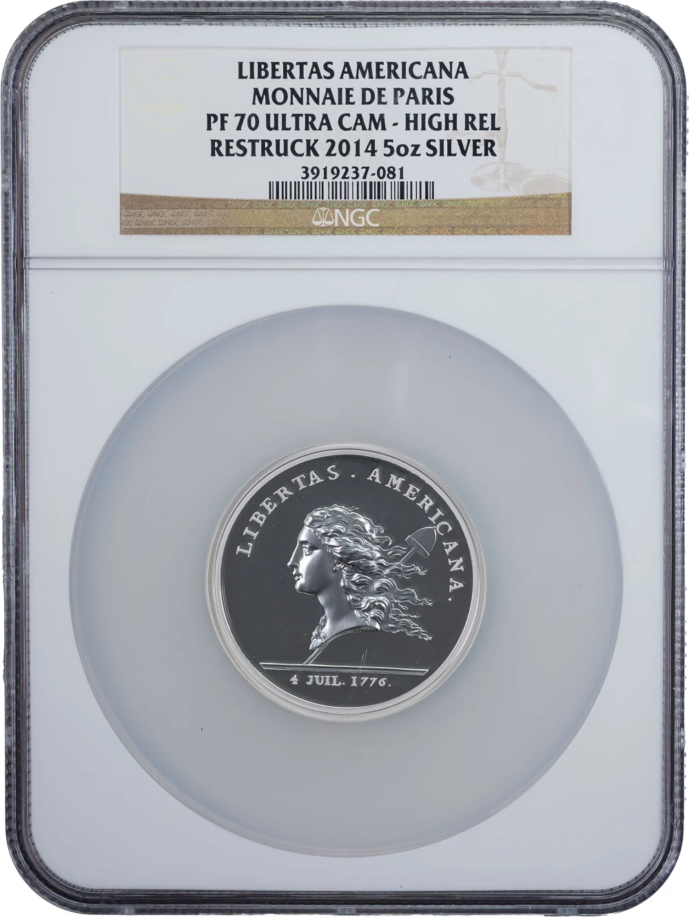 NGC Proof-70 2014 Libertas Americana Restrike
