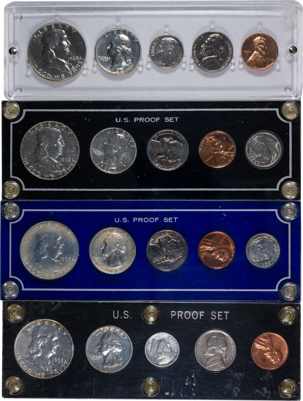 Four Five-Piece Proof Sets