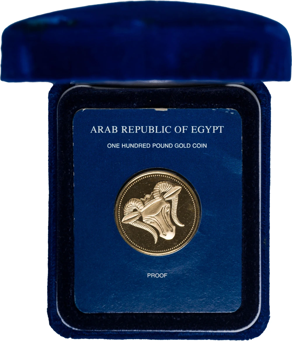 Egypt. 1987 Proof 100 Pound Gold