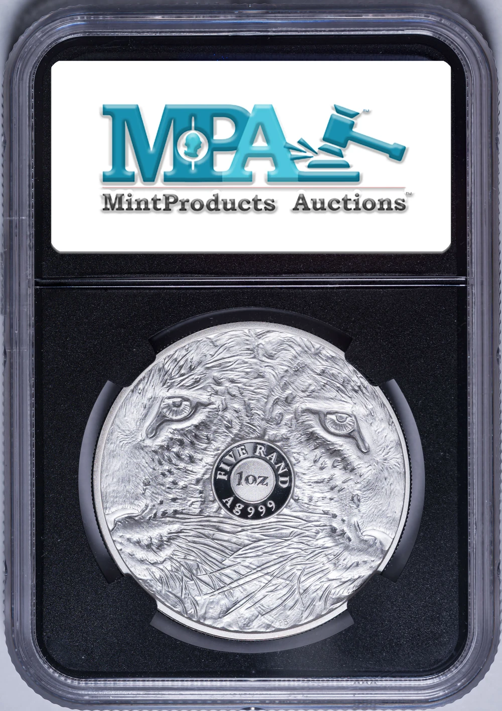 S.Africa. NGC PF-70 UC 2023 Silver Leopard