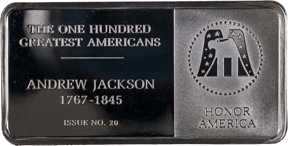 Andrew Jackson 1 Ounce Art Bar