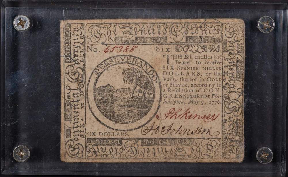 VF 1776 $ Continental Currency