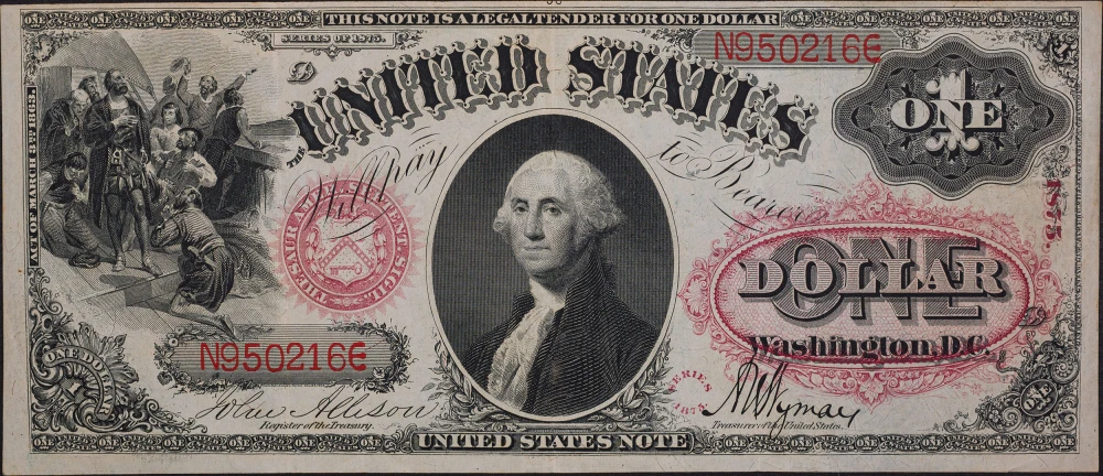 VF 1875 $1 Legal Tender