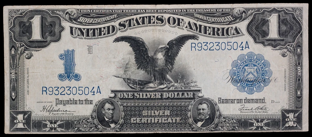Nice VF 1899 $1 Black Eagle Silver Certificate