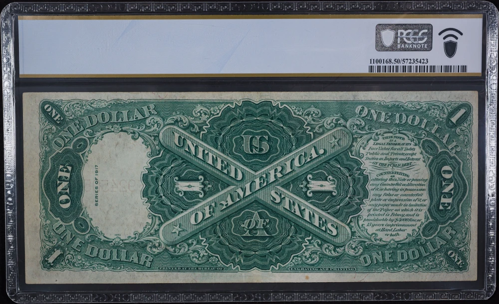 PCGS AU-50 1917 $1 Legal Tender