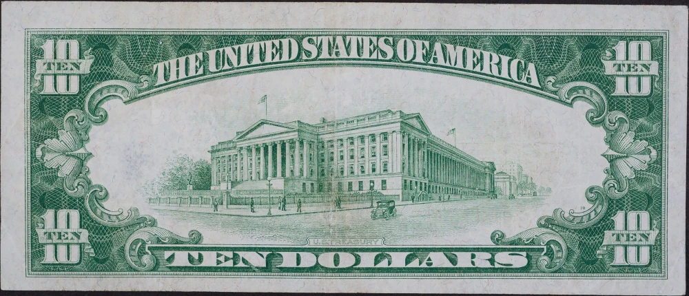 EF+ 1928 $10 Gold Certificate