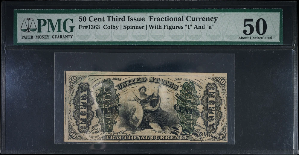 PMG-50 50 Cent 3rd Issue Fractional Note