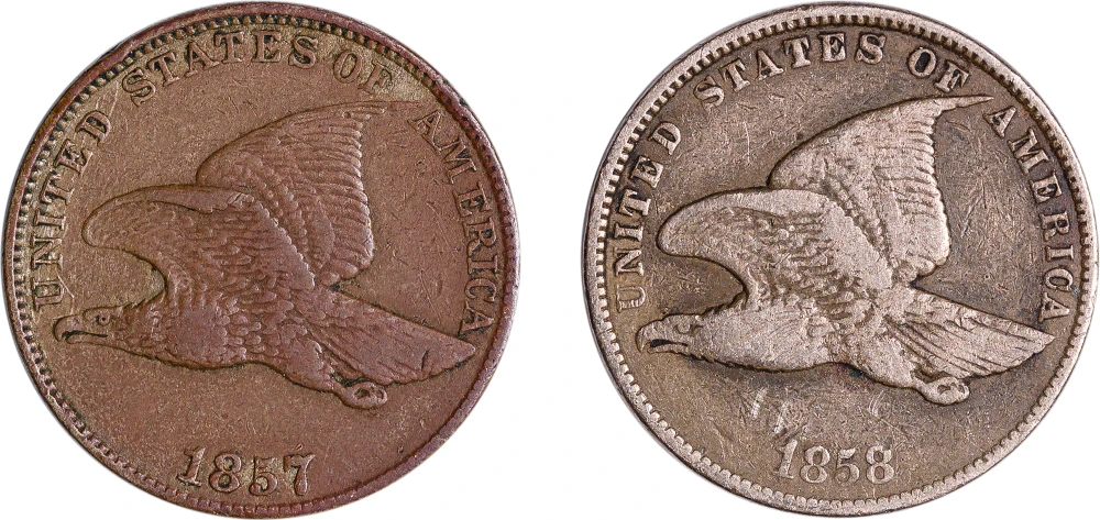 Flying Eagle Cent Pair
