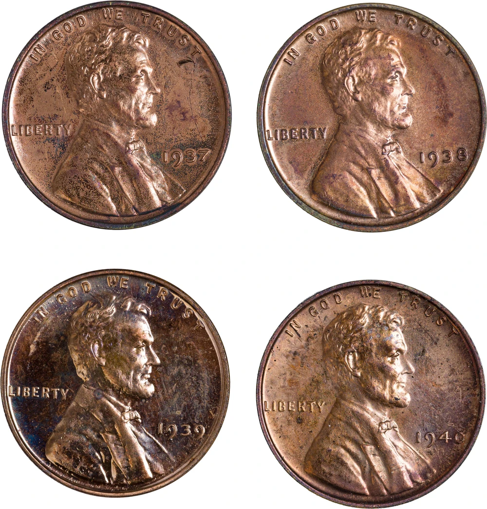 Proof-63 RB Lincoln Cent Foursome