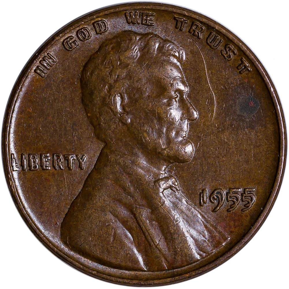 AU Details 1955/55 Doubled Die Lincoln Cent