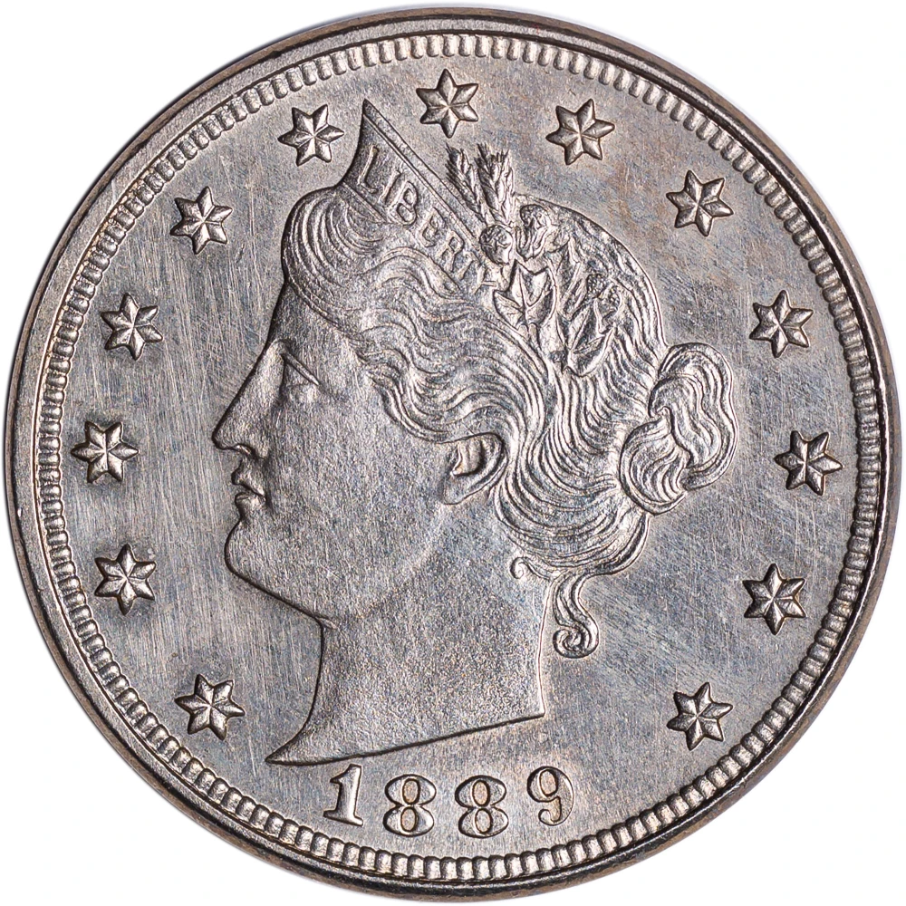 Proof-60 1889 Liberty Nickel