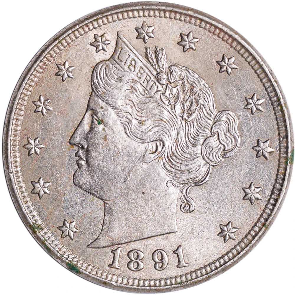 BU-60 1891 Liberty Nickel