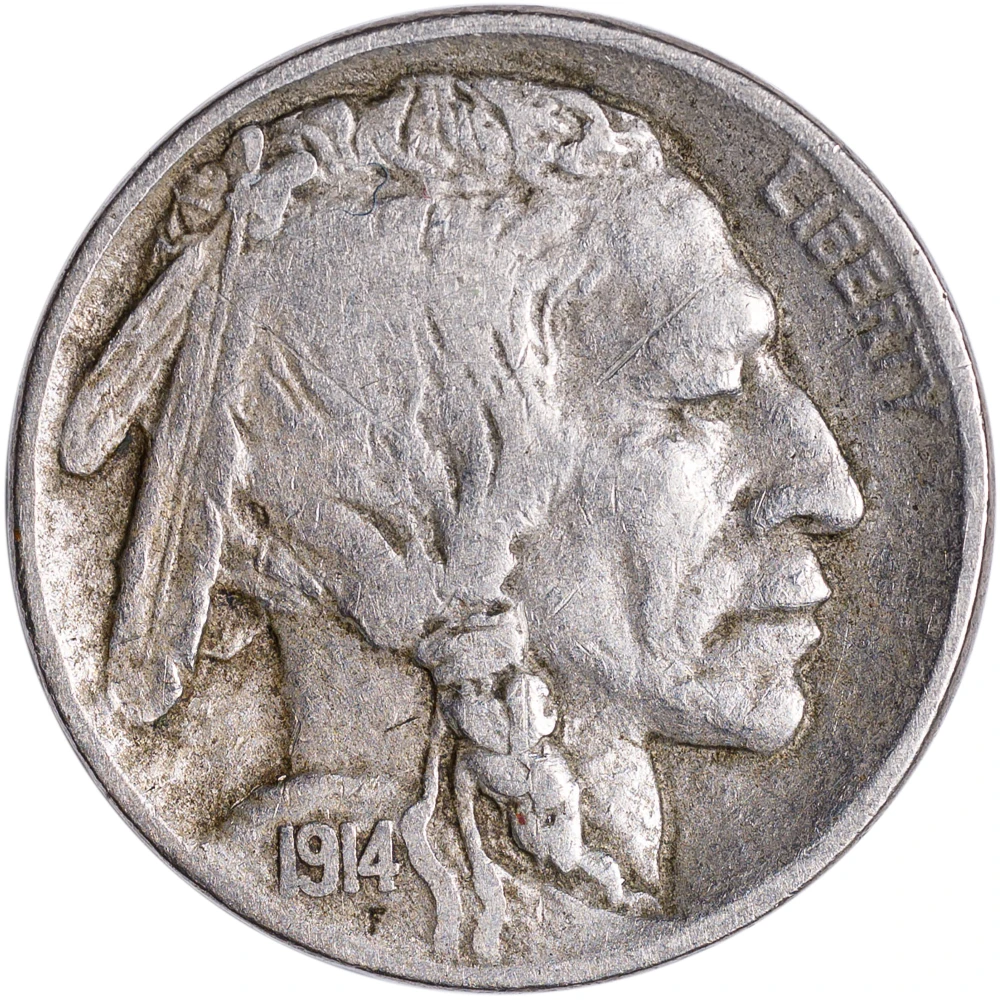VF-20 1914-D Buffalo Nickel