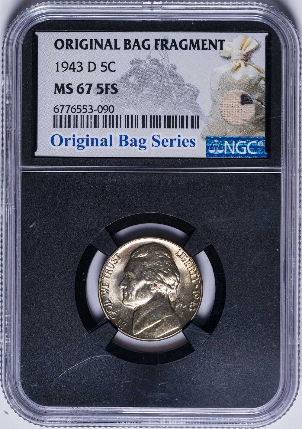 NGC MS-67 5FS 1943-D Jefferson Nickel