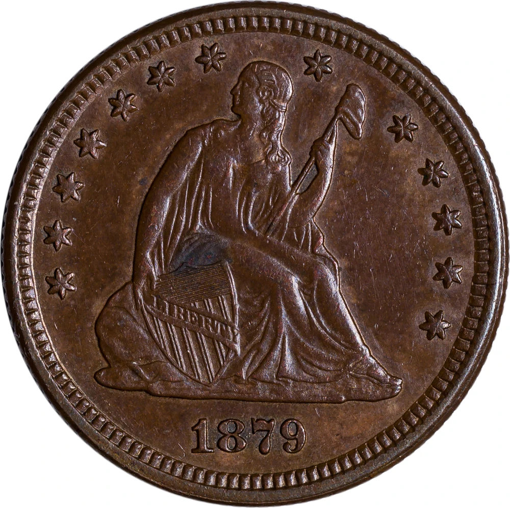 BU-60 Details 1879 Seated Quarter