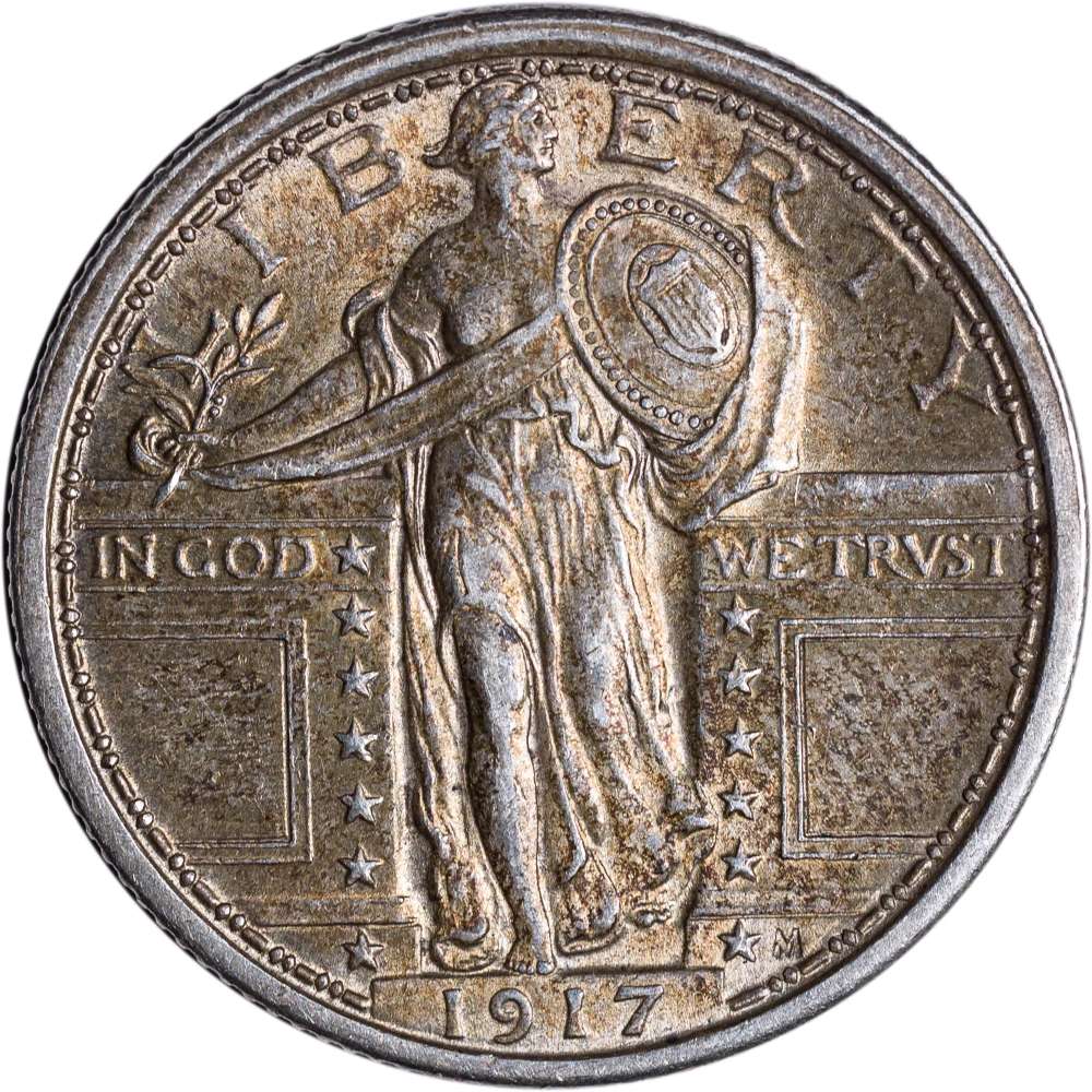Borderline UNC-58 1917 TI Standing Lib Quarter