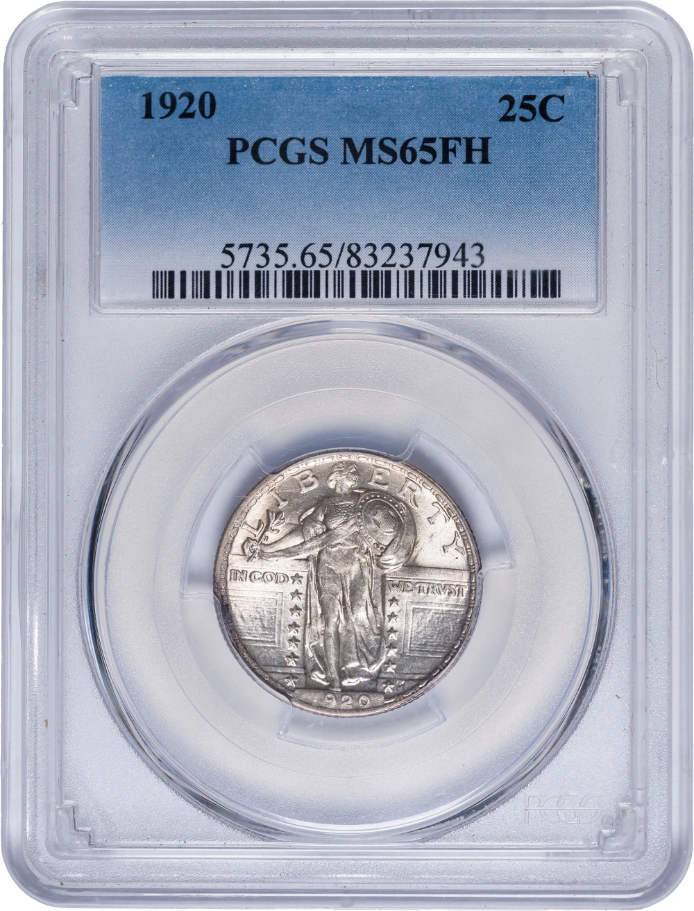 PCGS MS-65 FH 1920 Standing LibertyQuarter