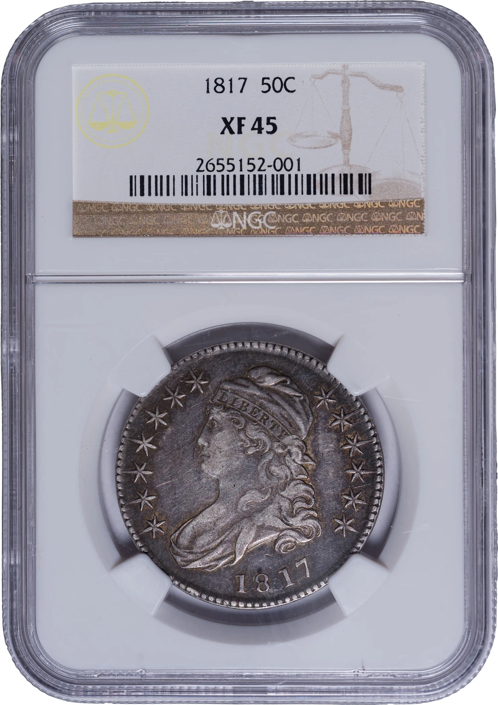 NGC EF-45 1817 Half Dollar