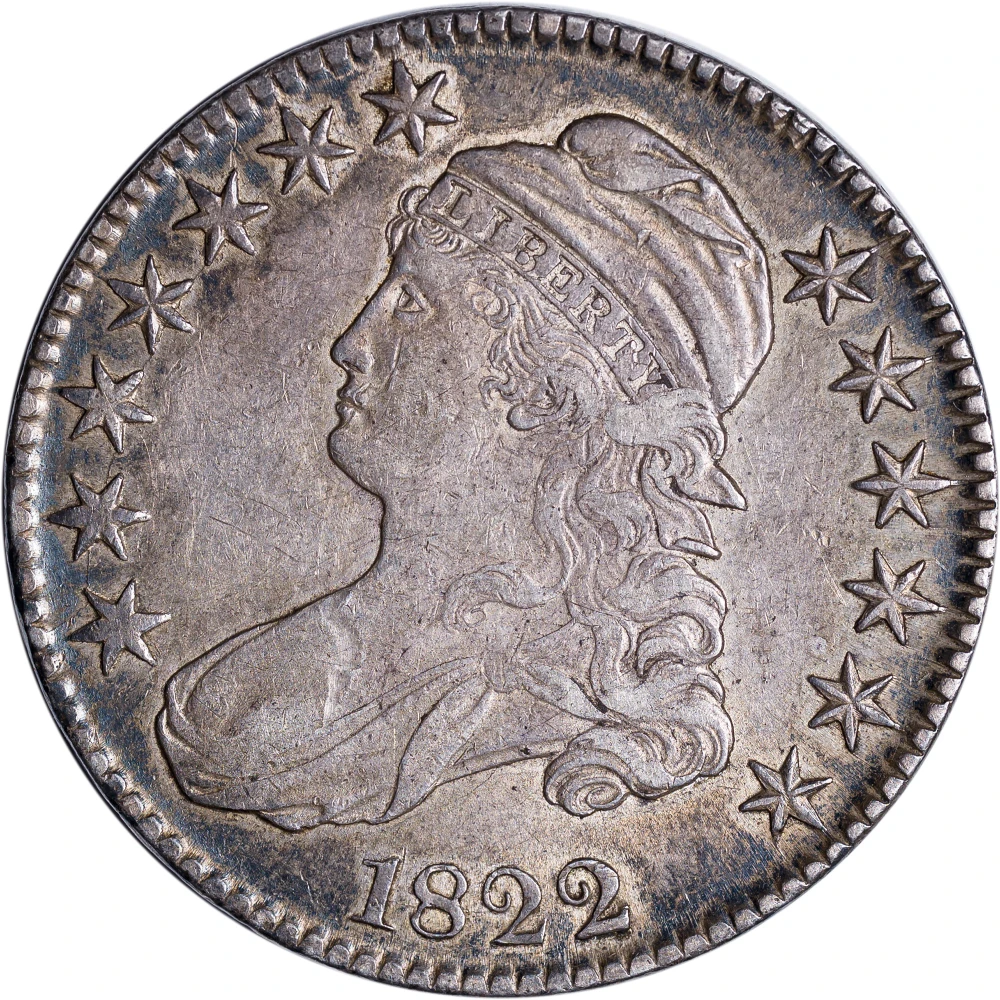 Superb AU-50 1822 Half Dollar