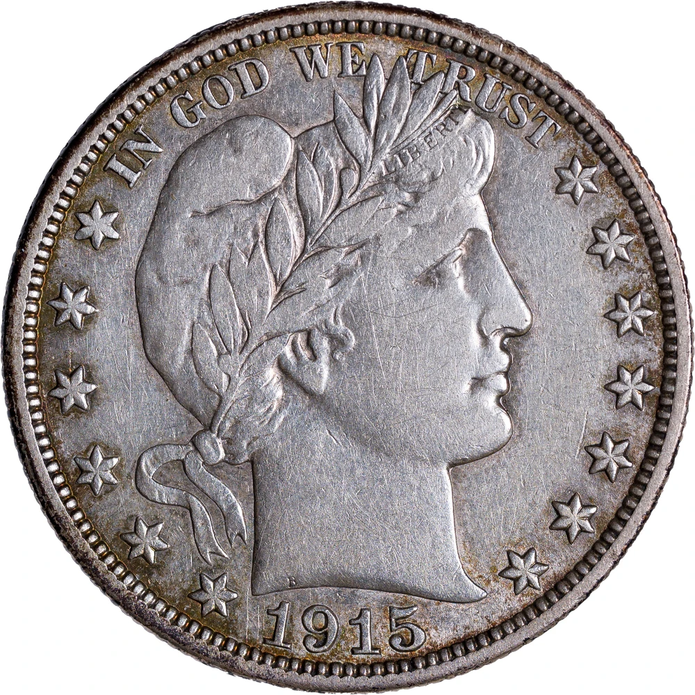 EF-40 1915-D Barber Half Dollar
