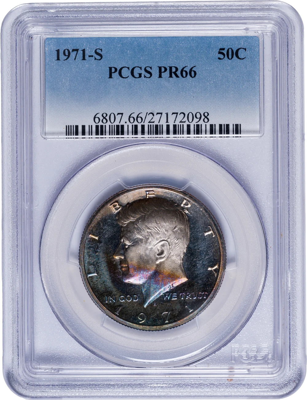 PCGS Proof-66 1971-S Kennedy Half Dollar