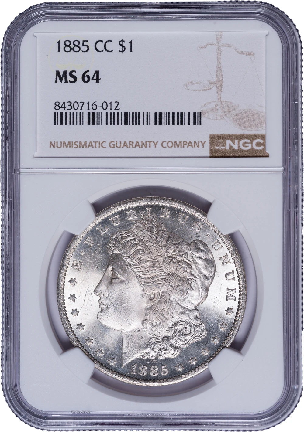 NGC MS-64 1885-CC Morgan Dollar