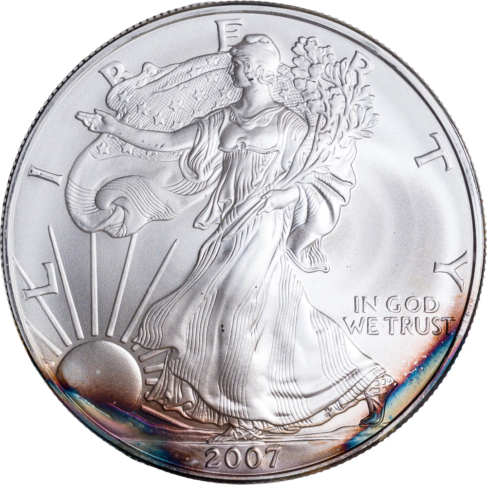 Gem BU 2007 Silver Eagle