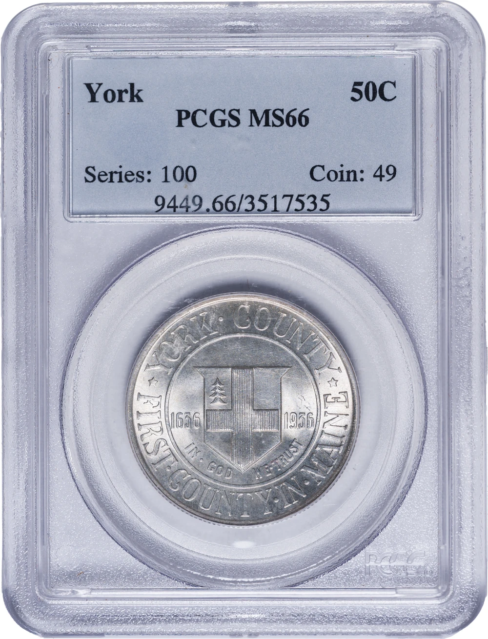 PCGS MS-66 1936 York Half Dollar